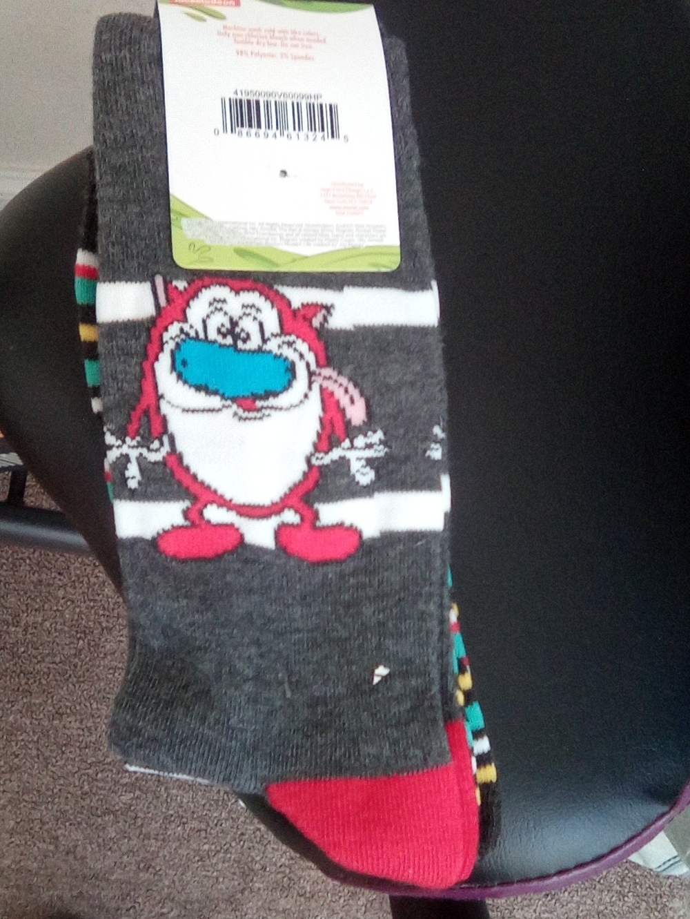 New Nickelondeon Crew Socks, 2 Pair, Hey Arnold - Picture 3 of 3